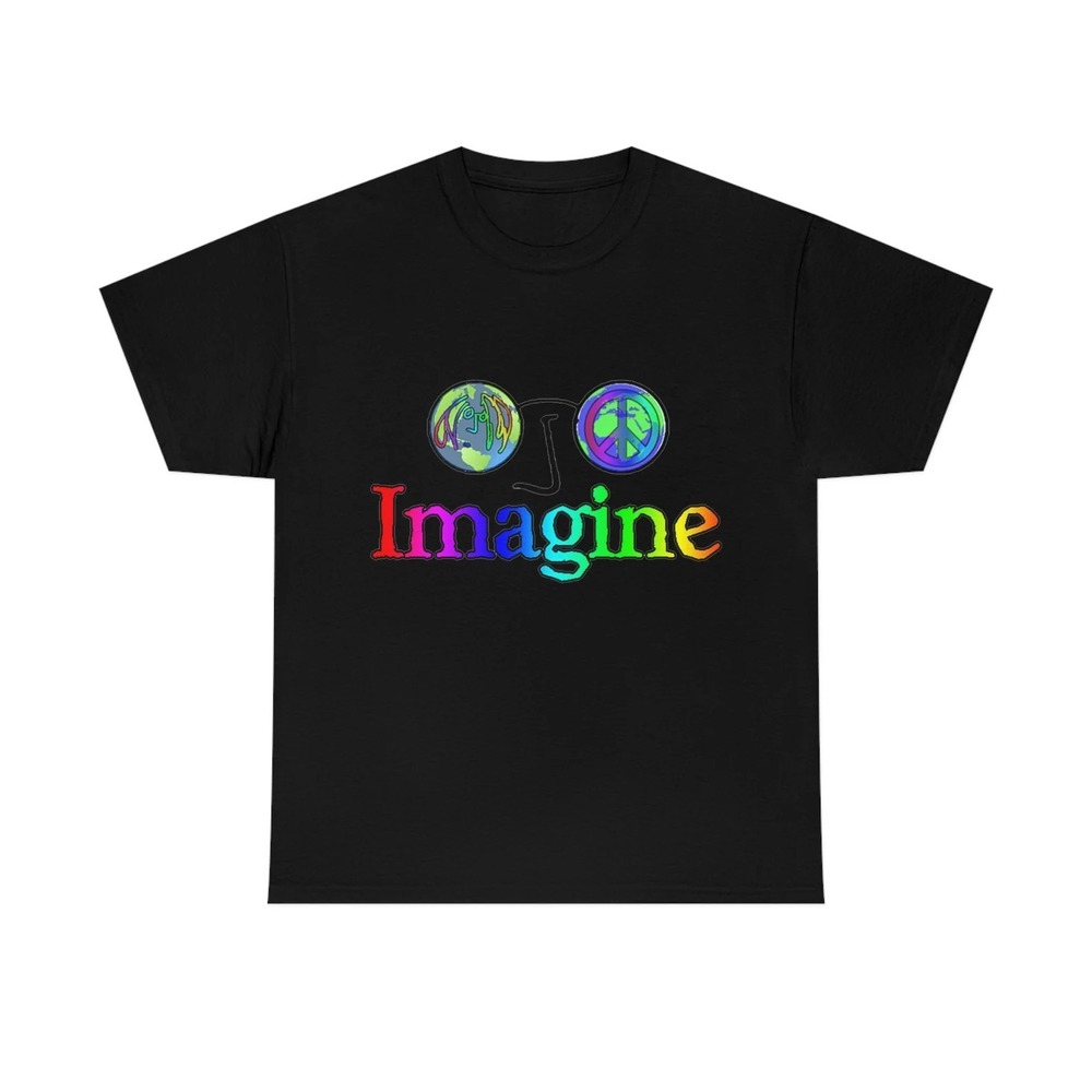 John Lennon Imagine WorldPeace Unisex Cotton Tee